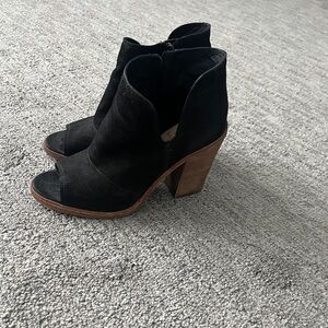 Vince Camuto Open Toe Booties